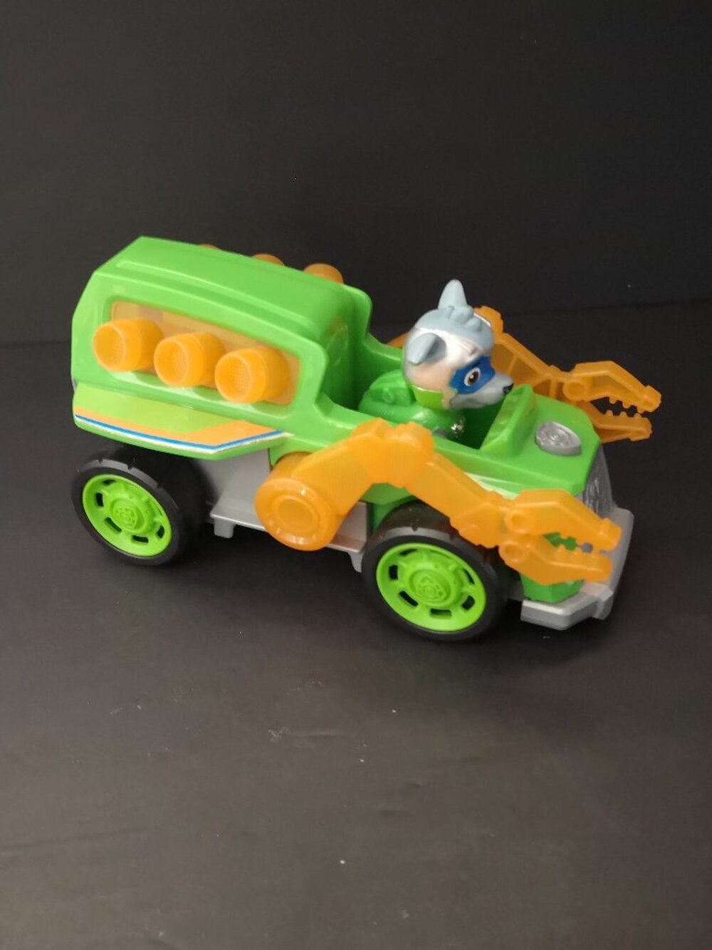 Paw Patrol Mighty Pups Super PAWs Rocky's Truck & Rocky Figure Lights & Sounds